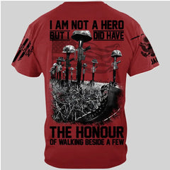 I Am Not A Hero Custom Shirt For Veteran Memorial Day Veterans Day Shirt