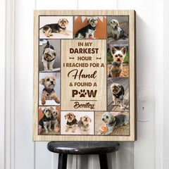 Custom Pet Photo Collage Print, Dog Photo Gifts, Pet Personalized Gifts