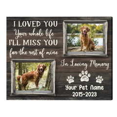 Personalized Pet Memorial Gifts, Dog Remembrance Gift, Dog Loss Gift, Pet Memorial Posters