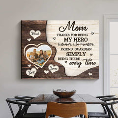 Mom Gift From Kids, Personalized Mom Gift, Personalized Poster