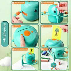 Interactive Educational Drawing Robot for Kids – With 100 Word Cards & Voice Interaction - The Best Gift for Kids