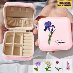 Birth Flower For Women - Personalized Jewelry Box