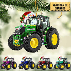 Personalized Tractor Christmas Ornament - Gift for Farmer