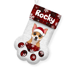 Personalized Gift For Dog Lovers Paw Stocking 35646