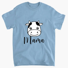 Personalized cow clothing for parents and children