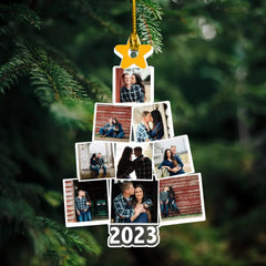 Photo Tree Christmas - Personalized Acrylic Photo Ornament