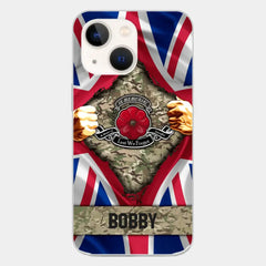 Personalized British Soldier Phone Case