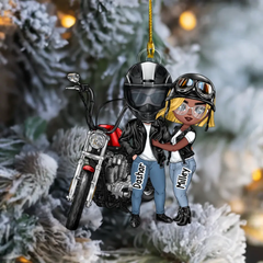 You're My Ride Or Die - Personalized Gifts Custom Motorcycle Ornament For Biker Couples, Motorcycle Lovers