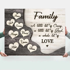 2023 Family Christmas Gifts, Personalized Family Name Poster, Gift for Parents, Christmas Gift for Mom and Dad