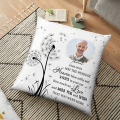 May the wind of heaven be remembered - personalized pillow