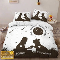 In My Darkest Hour When I Needed A Hand I Found Your Paw-Personalized-Bedding Set