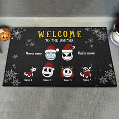 Personalized Doormat Welcome To My House Custom Chr