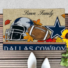 Dallas Cowboys Football Doormat