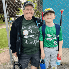 My Favorite Player Calls Me Grandma - Personalized Custom T Shirt - Birthday, Loving, Funny Gift for Grandma/Nana/Mimi, Mom, Wife, Grandparent