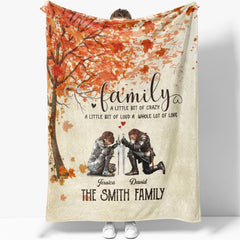 Personalized The Family Warrior Of God Family A Little Bit Of Crazy A Little Bit Of Loud And A Whole Lot Of Love Blanket