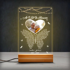 As I Sit In Heaven, In Loving Memory Gift, Loss Of Loved One, Remember Photo Gift