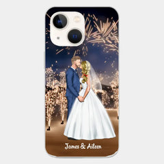 Personalized Phone Cace for Couples, Wedding Gifts,Fireworks