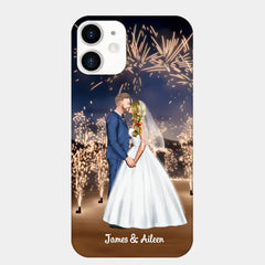 Personalized Phone Cace for Couples, Wedding Gifts,Fireworks