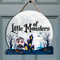 Halloween Little Monsters Exquisite Door Sign