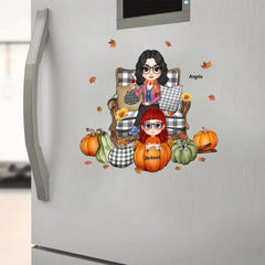 Grandma's Little Pumpkins Fall Season Personalized Decal