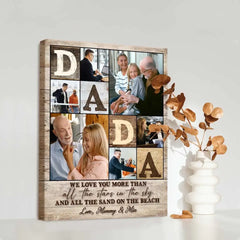 Custom Granddad Photo Collage Poster, Personalized Picture Gifts For Grandpa, Christmas Presents For Grandpa