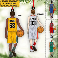 Basketball Player Personalized Ornament Gift For Basketball Lovers, Custom Christmas Gifts For Basketball Player