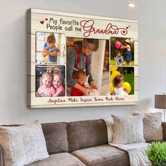 Gifts For Grandma, Personalized Gifts for Grandparents, Great Grandparents Photo Gift